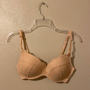 Lively Lace No Wire Bra in Toasted Almond